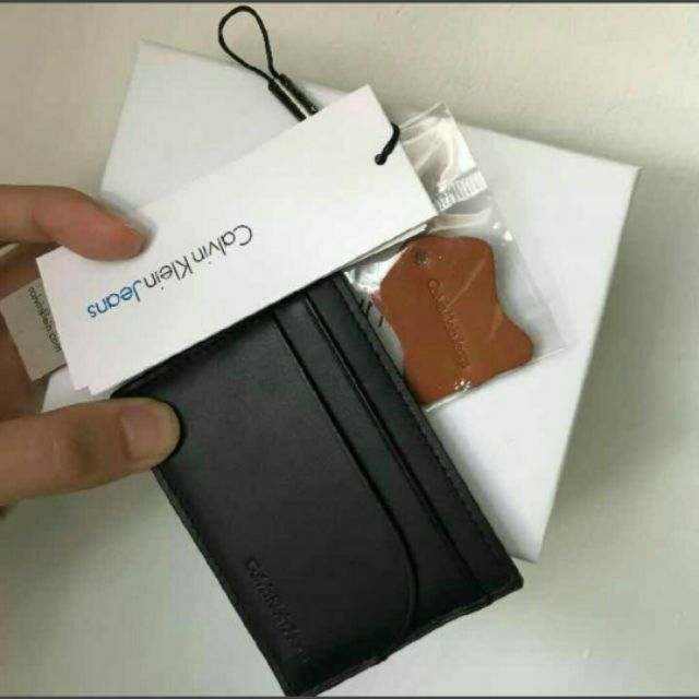 Original Calvin Klein leather card holder | Shopee Malaysia