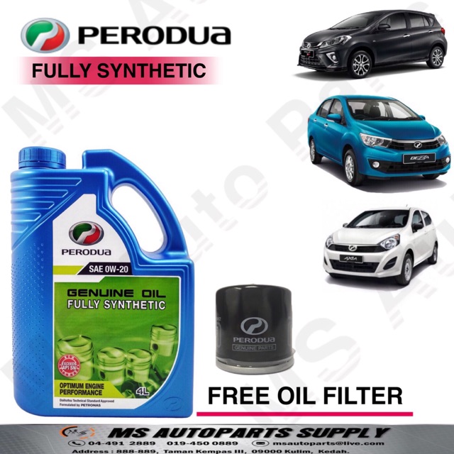 Perodua Engine Oil 0w-20 - Baturan r