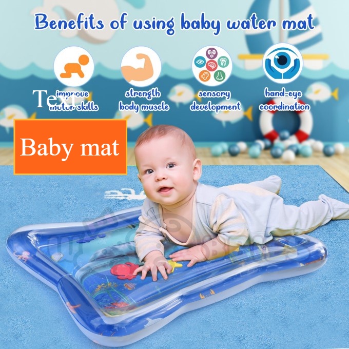 Baby Slapped Pad Water Mat Cushion Prone Pat Playmat Water Play Mat ...