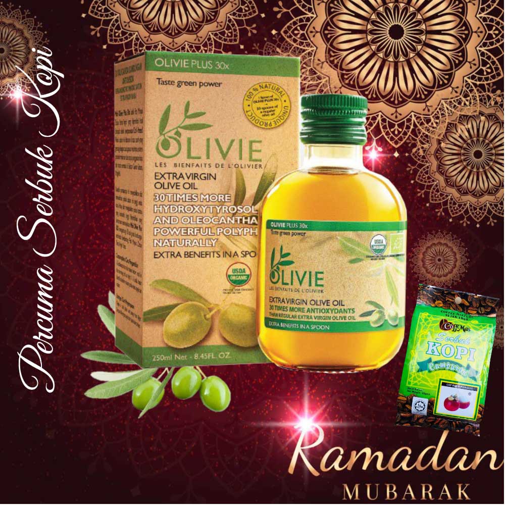 MINYAK ZAITUN EXTRA VIRGIN OLIVE OIL OLIVIE PLUS 30X OLIVE HOUSE