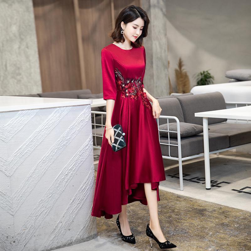 Mother in law likes mother-in-law's wedding banquet wedding evening dress autumn