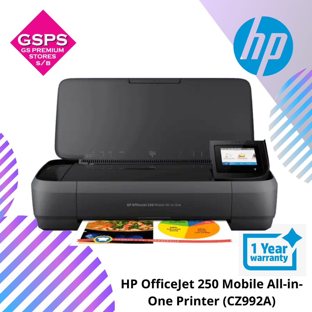 Hp Officejet 250 Mobile All In One Printer Cz992a Shopee Malaysia 8341