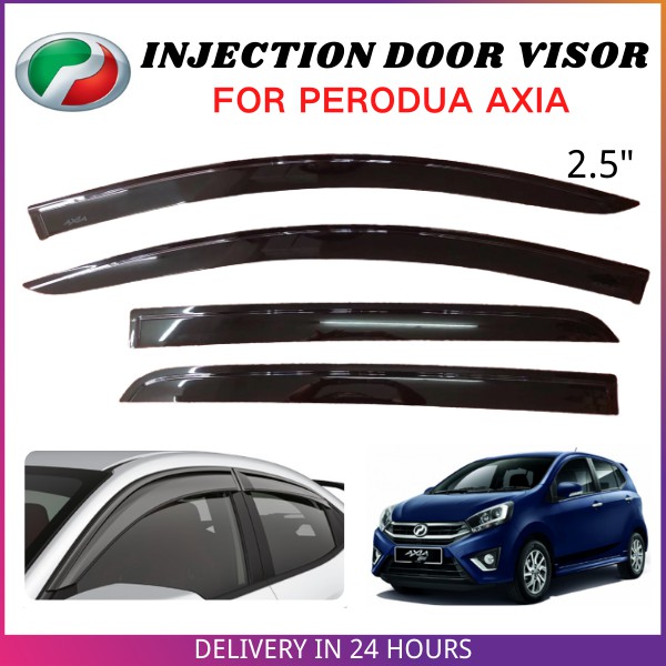 PERODUA AXIA Door Visor Premium Injection Car Window Air Press Tingkat ...