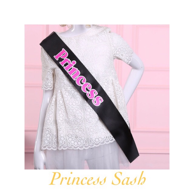 Ready Stock New Sash Princess Happy Birthday Sash Free Postage Shopee Malaysia - roblox princess sash