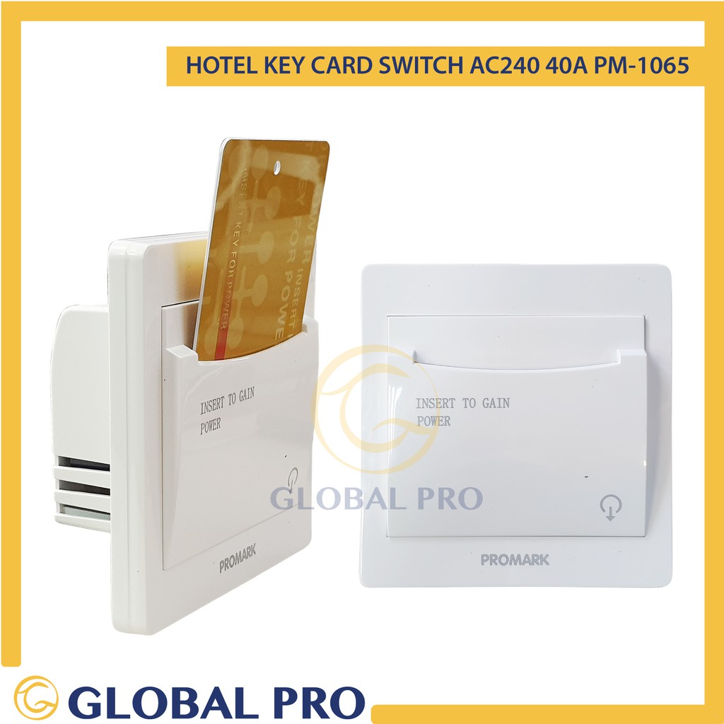 hotel key card power switch