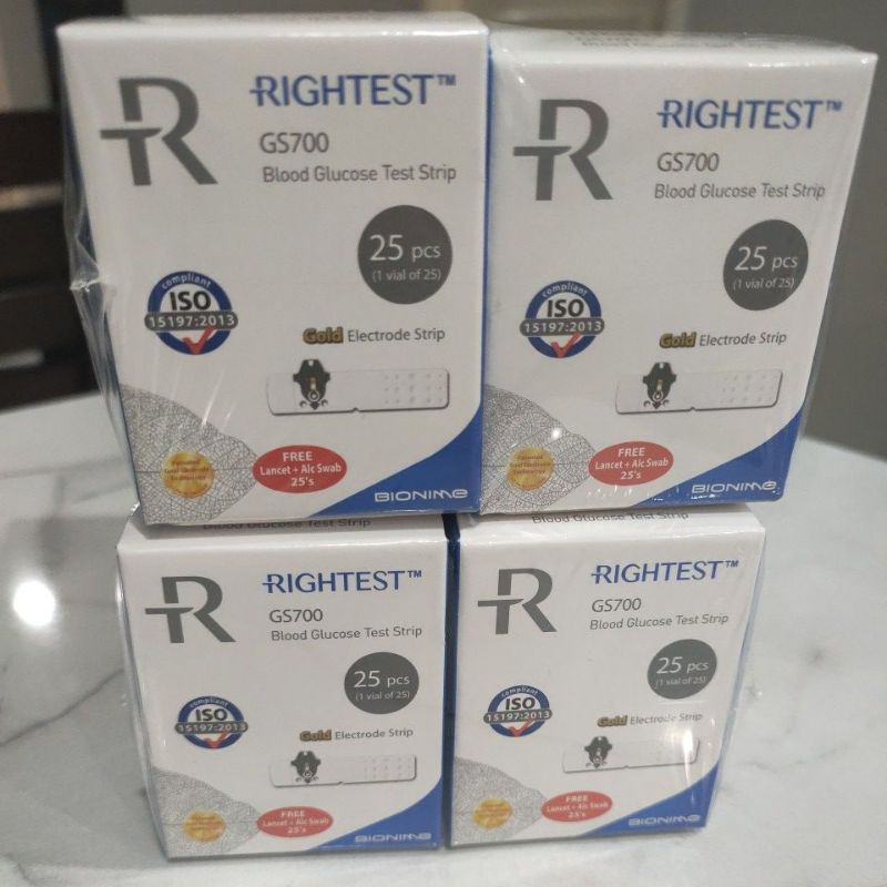 RIGHTEST GS700 BLOOD GLUCOSE TEST STRIP (expnovember 2024) Shopee