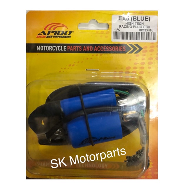 Racing Plug Coil EX5(Blue)APIDO High Tech(plug koil ex5 apido coil