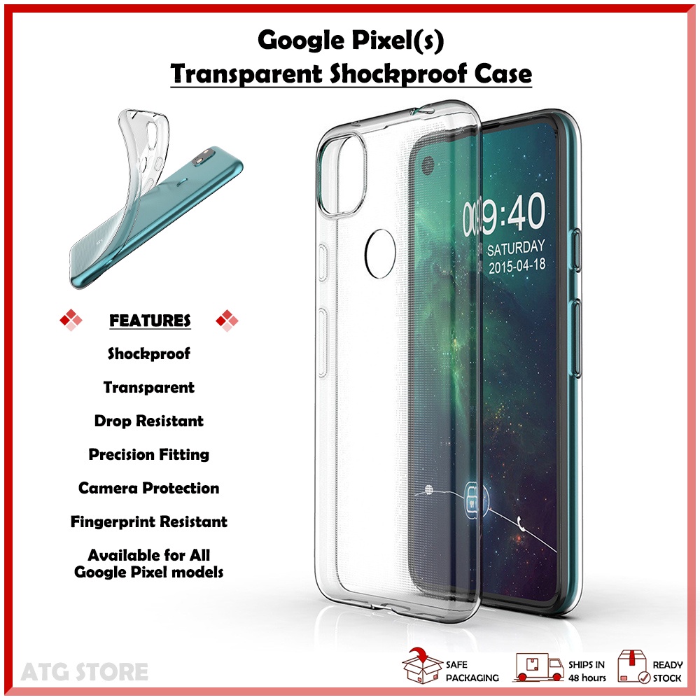 Google Pixel Casing Transparent Shockproof Case Protection Cover Pixel 8 7A 7 6 Pro 5 4 3 XL