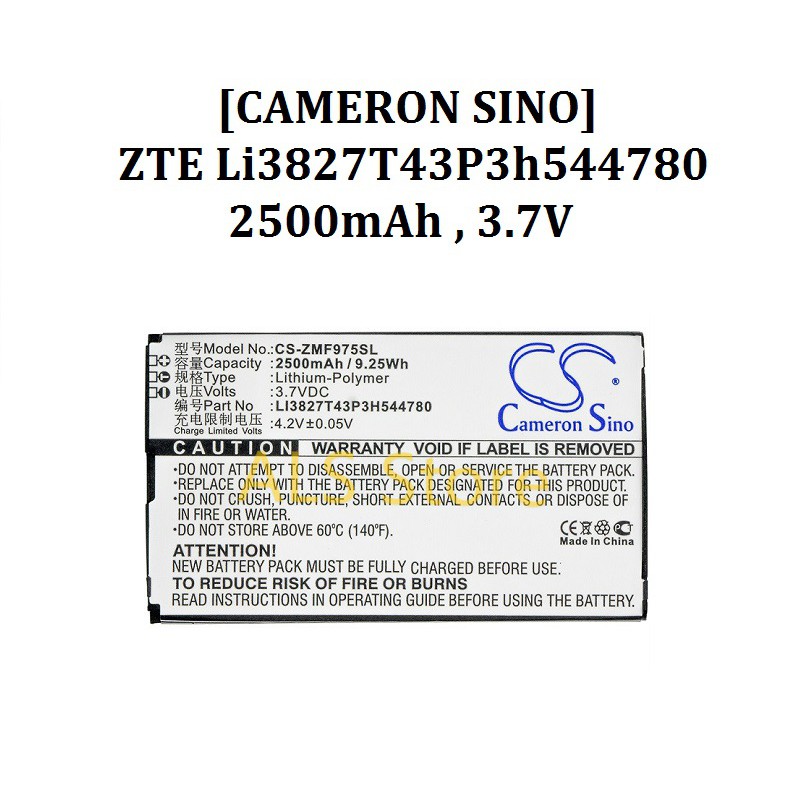 Original Battery Zte Mf975 Mf975s 3g 4g Lte Pocket Wifi 303zt Li37t43p3h 2500mah Cameron Sino Shopee Malaysia