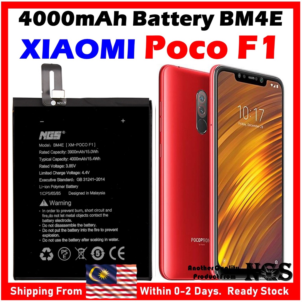 Orl Ngs Brand 4000mah Battery Bateri Bm4e Bn4e Compatible For Xiaomi Pocophone F1 Xiaomi Poco 8772