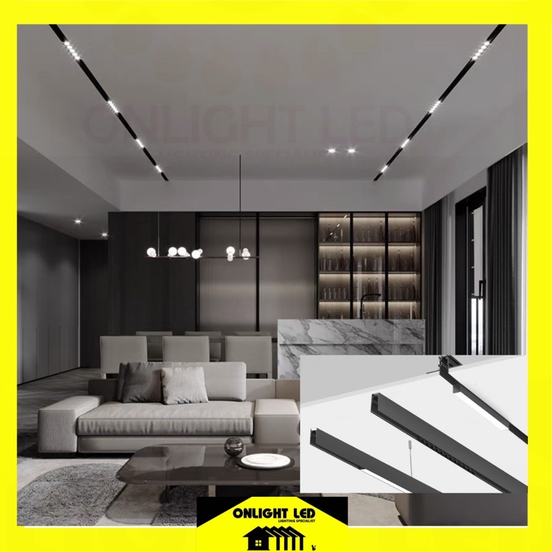 Track light Rail Embedded Power supply Shopee Malaysia