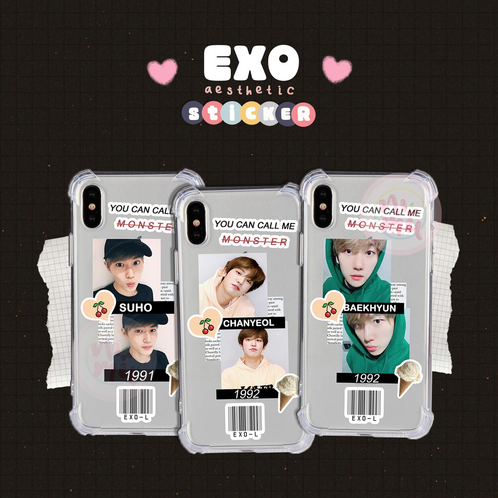 exo aesthetic sticker shopee malaysia