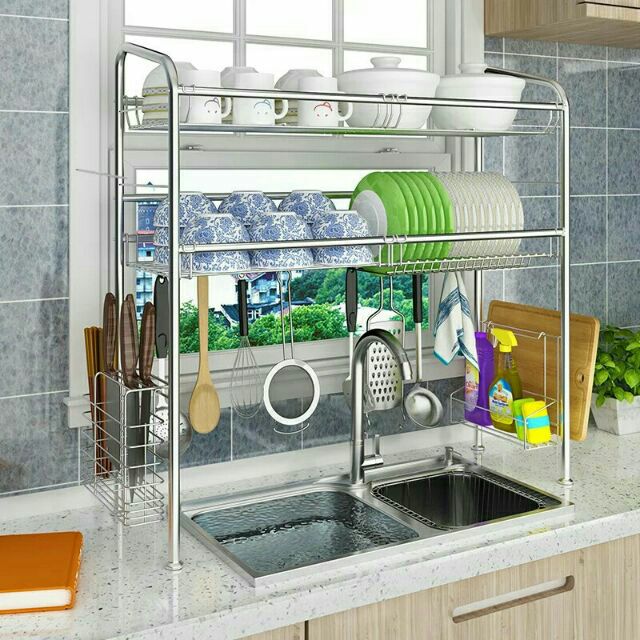 RAK PINGGAN STAINLESS STEEL ATAS SINKI STAINLESS STEEL RAK PINGGAN STAINLESS STEEL ATAS SINKI STAINLESS STEEL
