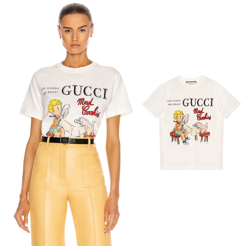 Gucci Mad Cookies Oversized Tee | Shopee Malaysia