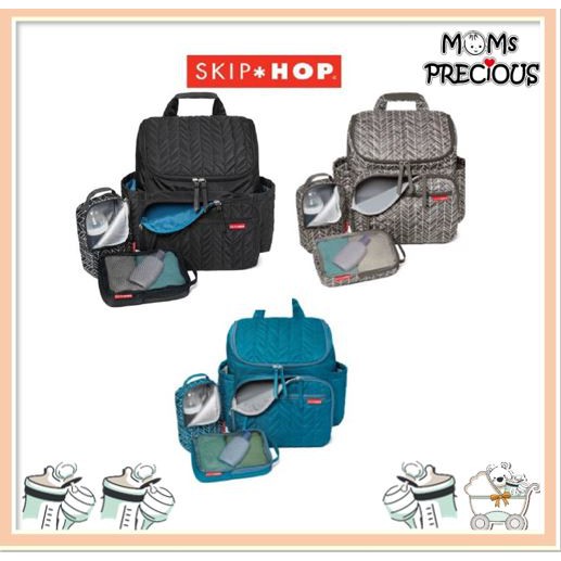 skip hop forma backpack jet black