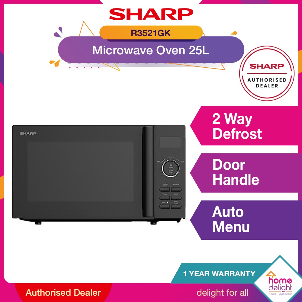 Sharp Microwave Oven 25L [ R3521GK ] Shopee Malaysia