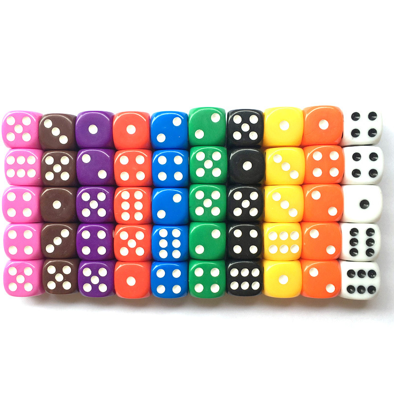 Details about   Polyhedral Dice 16mm Games 10Pcs D6 Six Sided Square For DND RPG Role Playing 