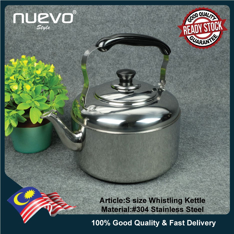 NUEVO STYLE S size Stainless Steel Whistling Kettle 不锈钢口哨水壶 Cerek wisel keluli tahan karat