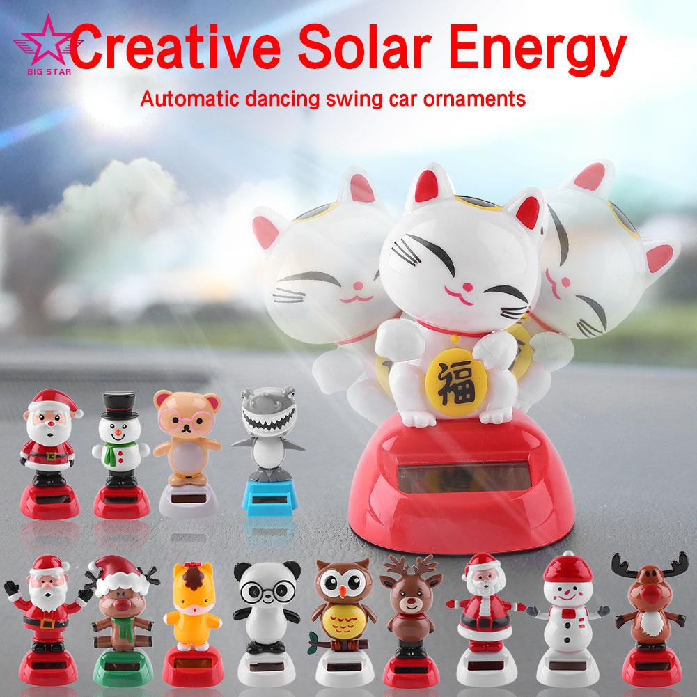 Solar Powered Dancing Toys Swinging Cat Bobble Dancer Toy Car Decor Gessppo 