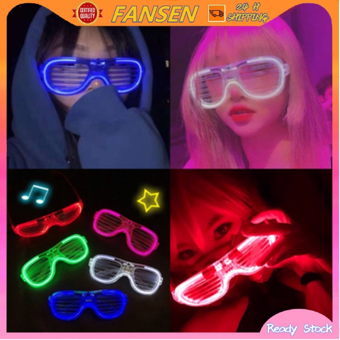 🔥ready Stock🔥party Led Glow Cold Light Glasses For Girls Light Up