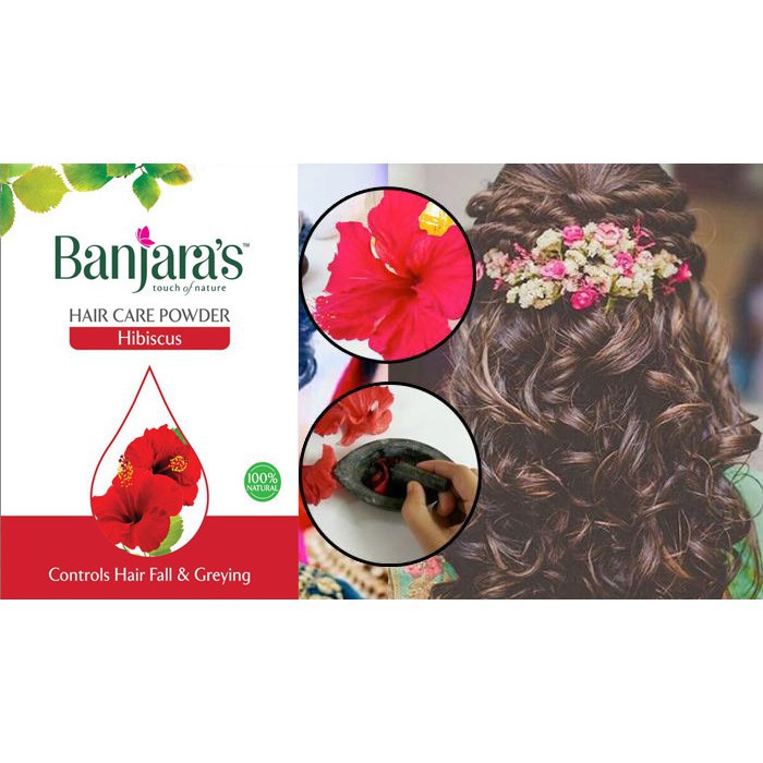 Offer Price Banjaras Hibiscus Hair Care Powder 5 X 20g 100g