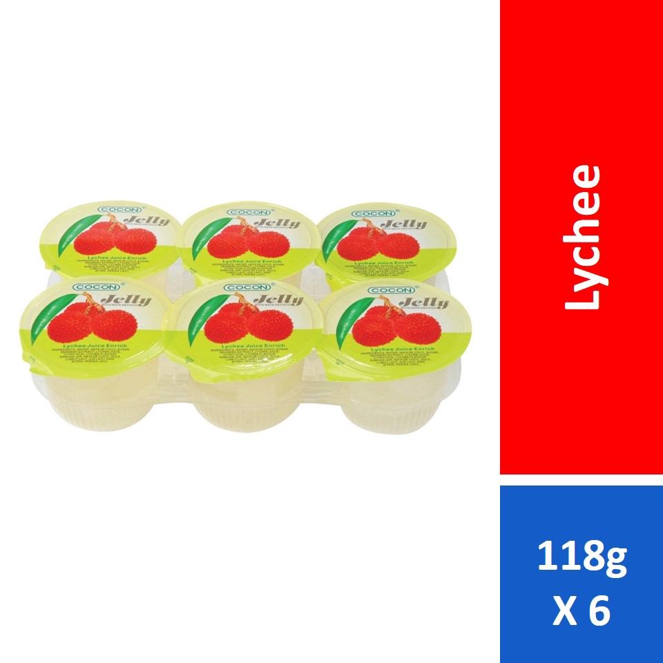 Cocon Jelly Lychee 118g x 6s | Shopee Malaysia