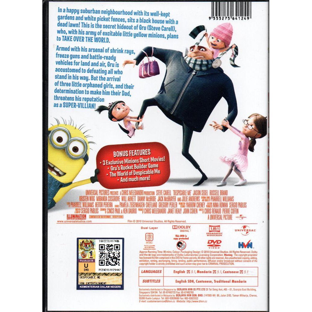 Dvd Minions Despicable Me Movie 10 Shopee Malaysia