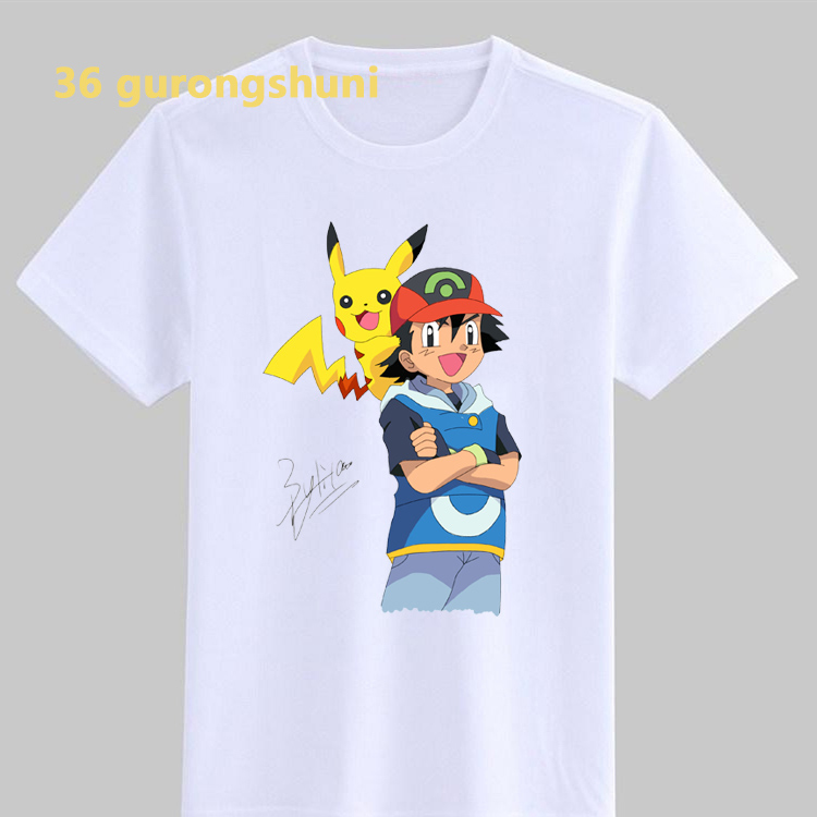 vogue t shirt for girls cartoon anime POKEMON children clothing tshirt girl  cute Ash Ketchumi Pikachu graphic t shirts kids clothes boys | Shopee  Malaysia
