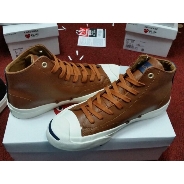 converse jack purcell leather brown