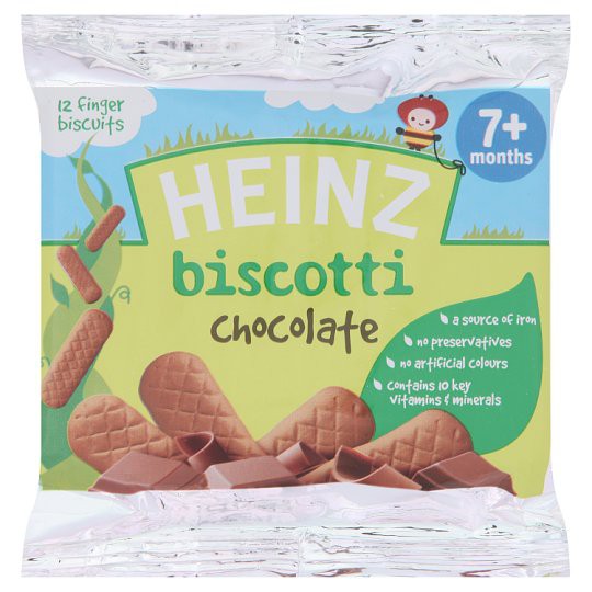 Heinz Chocolate Biscotti 7+ Months 12 Finger Biscuits 60g Shopee Malaysia