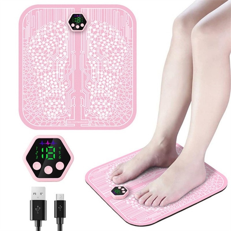 Multi Versatile Electric EMS Foot Massager Pad Rechargeable tikar urut kaki elektrik Feet Muscle Stimulator Leg Resha...