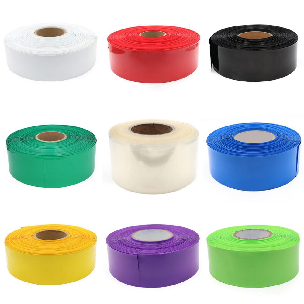 1Meter PVC Heat Shrink Tubing 80/83/85mm Flat Wrap RC Battery LiPO NiMH