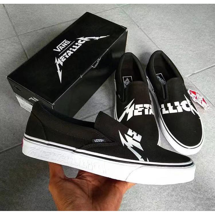 vans metallica slip on