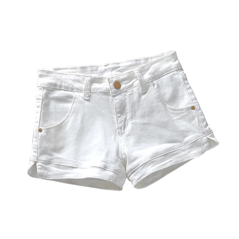 white jeans short