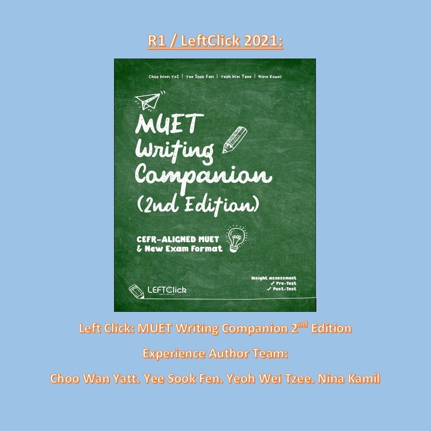 R1 Muet Writing Companion 2nd Edition Cefr Aligned Muet Left Click 2021