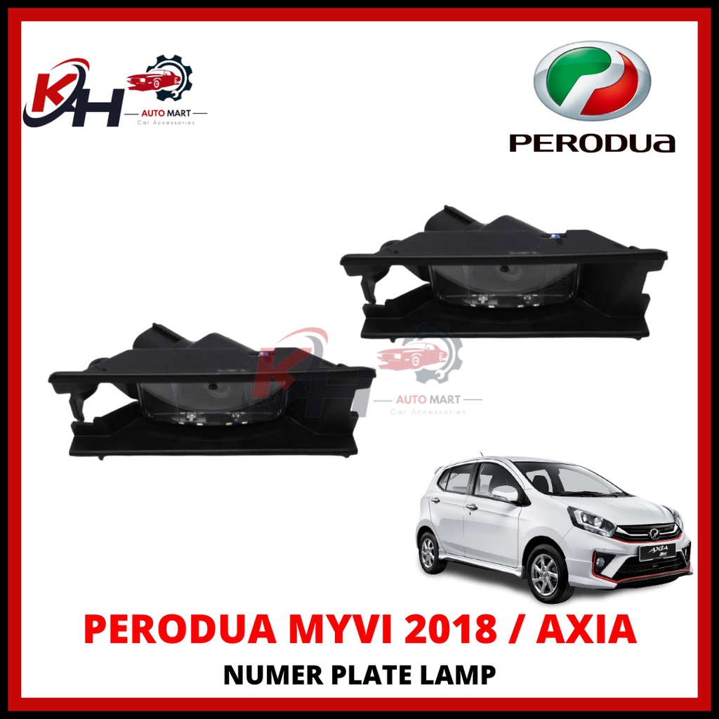PERODUA MYVI NEW / AXIA SE AV G Number Plate Lamp Cover With Bulb (OEM