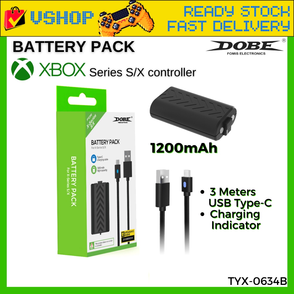 [Ready Stock] DOBE XBox Series S/X Battery Pack 1200mAh Rechargeable