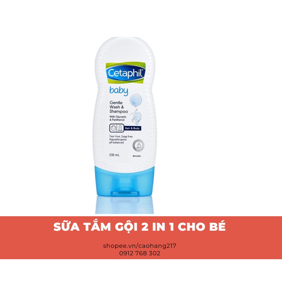 Cetaphil Baby Gentle Wash & Shampoo 2 in 1 for Baby shower gel 230ml