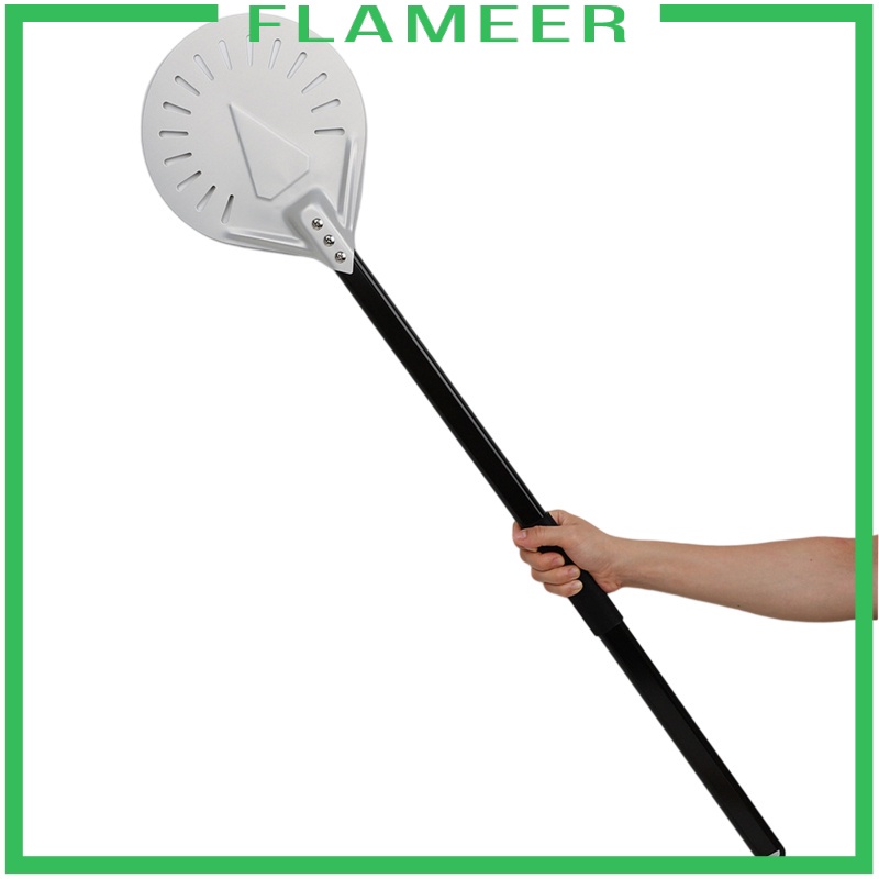 [FlameerMY] Anodized Aluminum Alloy Turning Pizza Peel with Handle Pizza Shovel for Oven