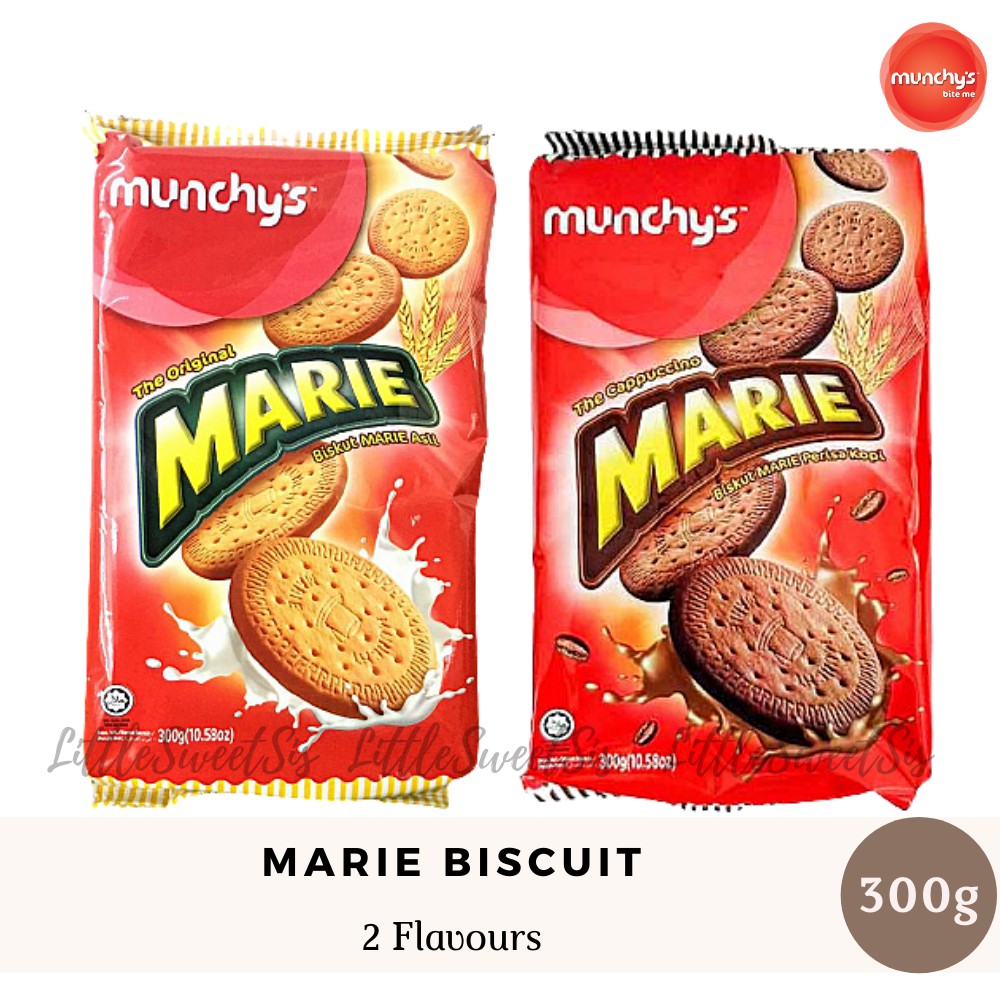MUNCHY'S MARIE BISCUIT (ORIGINAL/ CAPPUCCINO) [300G] Shopee Malaysia