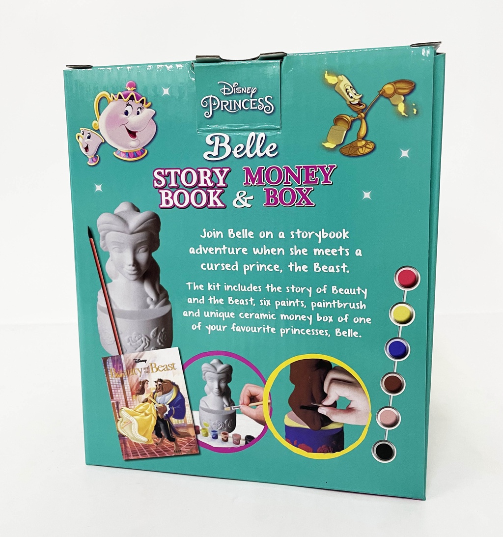 Disney Princess Paint Your Own Money Box For Kids With Story Book