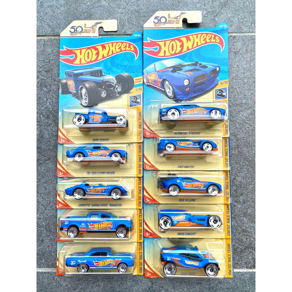 Hot Wheels 50th Anniversary Set (10 