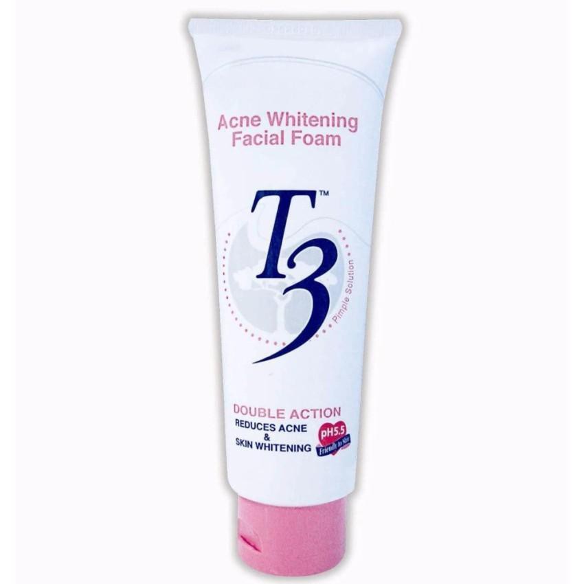 T3 Acne Whitening Facial Foam 100g Shopee Malaysia