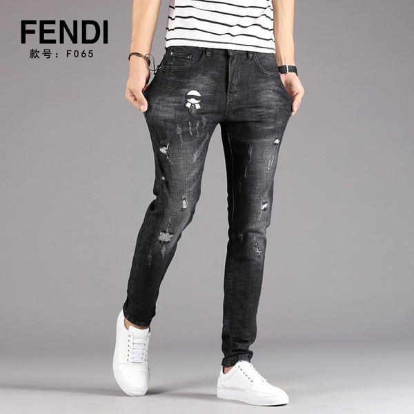 fendi monster jeans