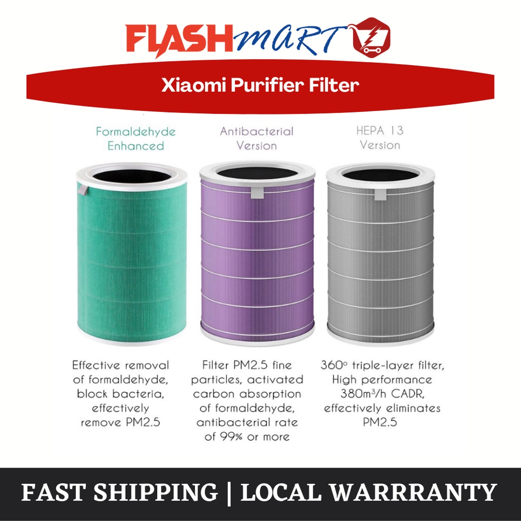 Xiaomi Air Purifier Filter for [HEPA / Anti Bacterial / Formaldehyde S1
