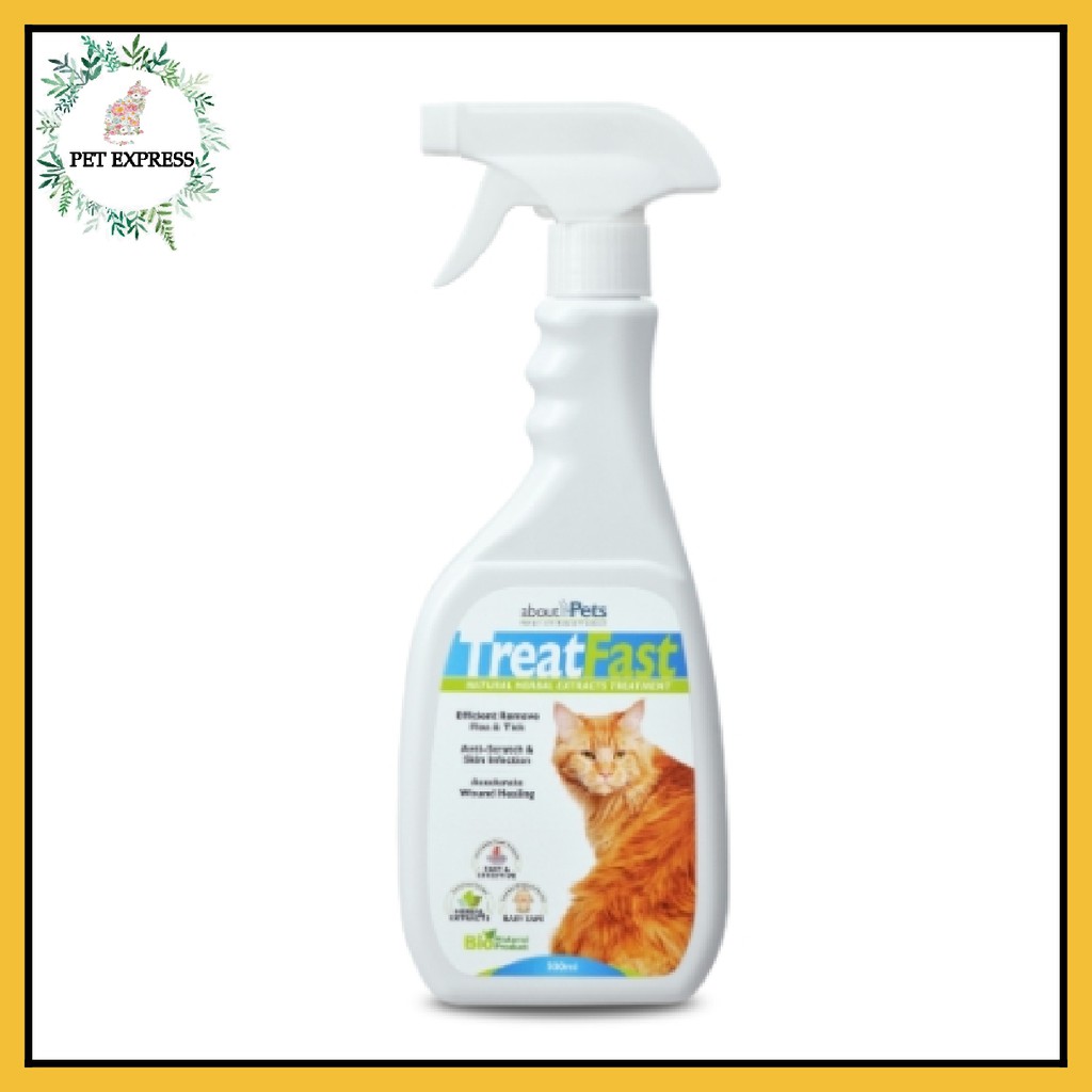TREATS FAST CAT SPRAY 500ML (TICK /FLEA/LICE/WOUND INFECTION 