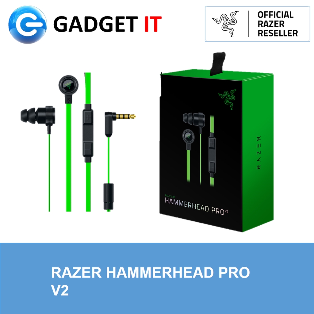 Razer Hammerhead Pro V2 Earphone With Mic Rz04 R3a1 Shopee Malaysia