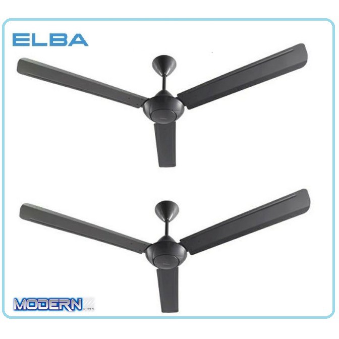 Elba Regulator 3 Blades 60 Ceiling Fan Ecf G6012 Gr Twin Pack