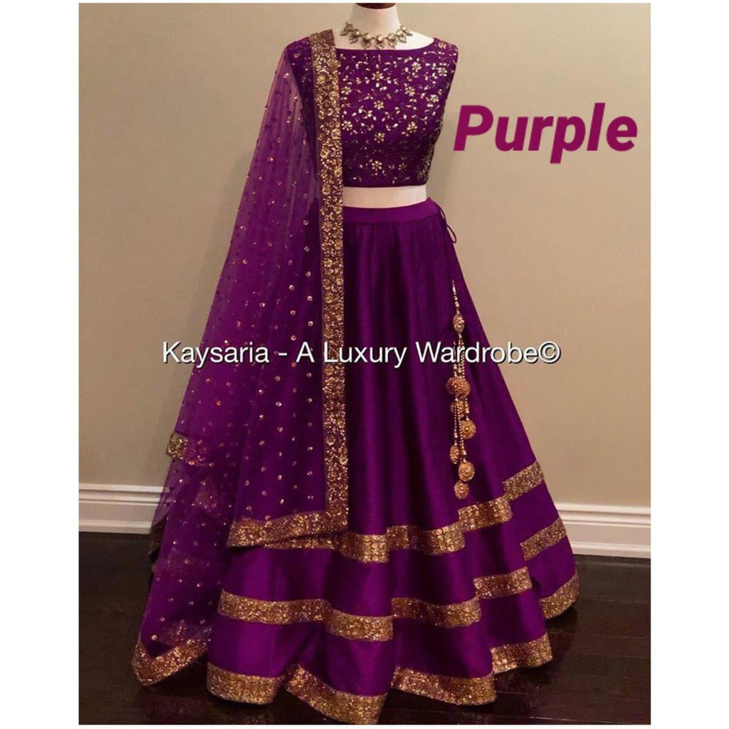 Ho Selling Lengha Taffeta Silk Semistitched Pre Order Shanes