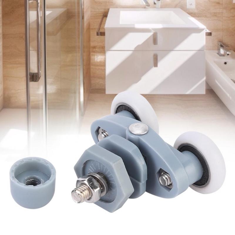 Lhome 8pcs Durable Plastic Sliding Roller Track Door Wheel